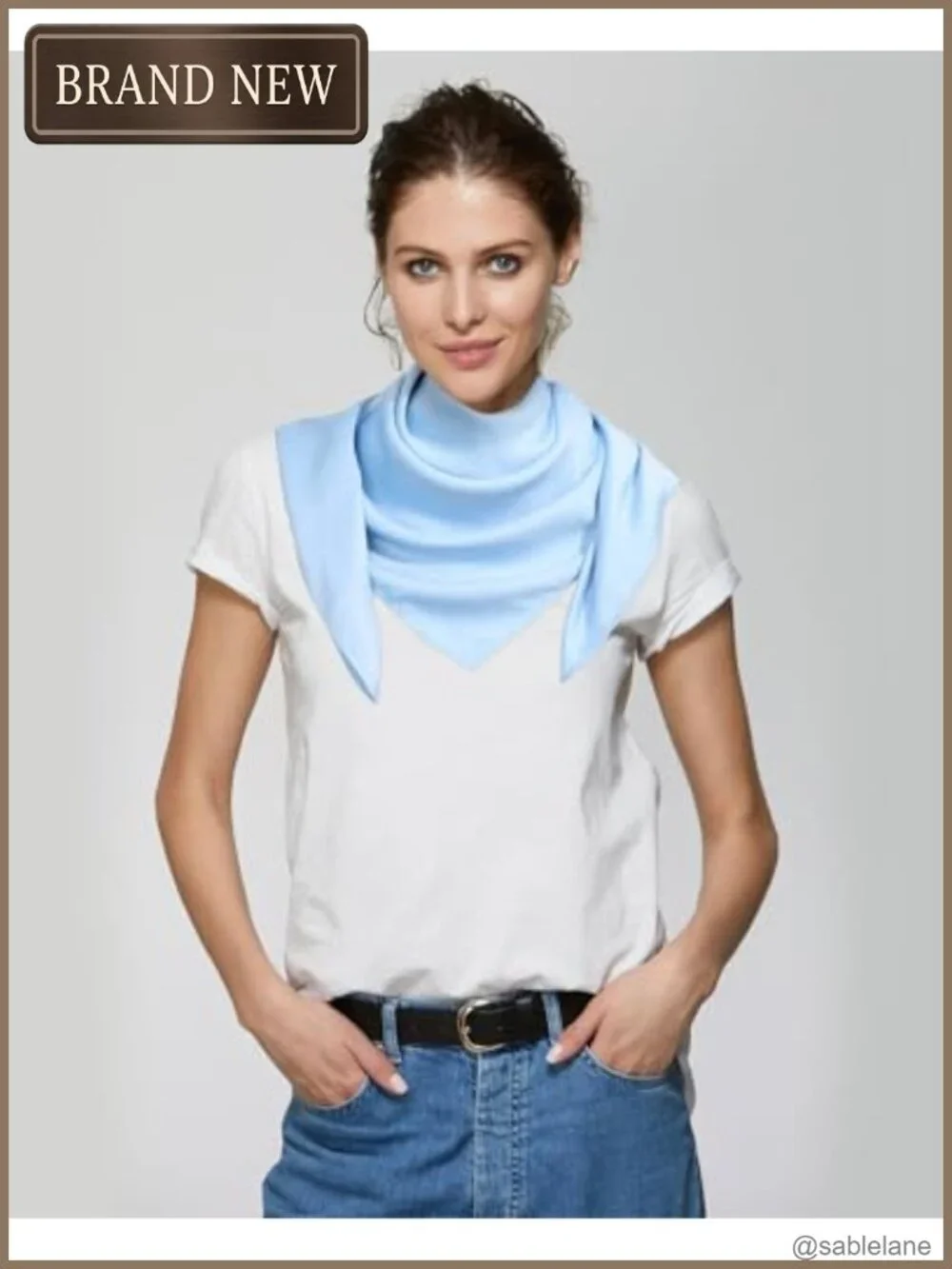 Matte Satin Square Head Scarf for Women - Like Silk Hair Scarf
